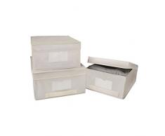 Rayen 2061 Boite de Rangement, polyÃ©thylÃ¨ne, Beige, 40x33x18 cm