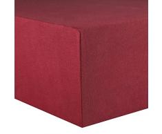 CelinaTex Lucina bÃ©bÃ© Enfants Drap-Housse Berceau Lite Enfant Coton 60x120-70x140 cm Bordeaux