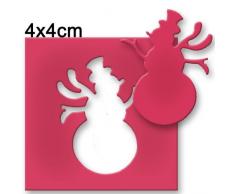 Vaessen Creative Perforatrice de Papier, Taille M, Bonhomme de Neige, Pour Projets DIY, Scrapbooking, Création de Cartes et Plus