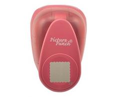 Vaessen Creative Perforatrice de Papier, Taille XXL, CarrÃ© FestonnÃ©, Pour Projets DIY, Scrapbooking, CrÃ©ation de Cartes et Plus