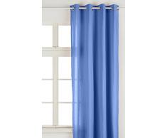 Soleil docre 031552 Panama Rideau ÃÂ ÃÂ oeillets Coton Bleu 135 x 250 cm
