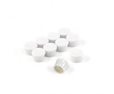 Magnet ExpertÂ® F4M18W-10 Petit Blanc Puissance Â«Â MemoÂ Â» Conseil aimants-Bureau & frigo (17,5 mm dia x 12,3 mm de Hauteur) Paquets de 10, Argent