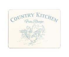 Premier Housewares Country Kitchen Lot de 4 Sets de Table