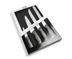 Sanelli Linea Skin Lot de 4 couteaux professionnels en acier inoxydable