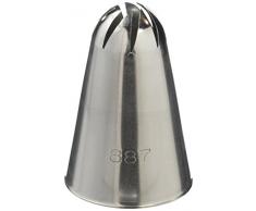 Silikomart 43.344.99.0000 BR331 Douille pour Poche à Douille Forme Fleur Meure Moyenne Inox