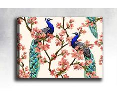 Bonamaison Peinture sur toile, multicolore, 40 x 60 cm - Conçu et fabriqué en Turquie