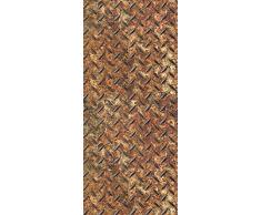 Livingwalls Panneau mural autocollant Pop Up Panel brun 2,50 m x 0,35 m 300741