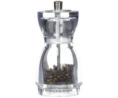 Cole & Mason Moulin à Poivre Arundel, Acrylique, Transparent, 5,5 x 5,5 x 12,2 cm