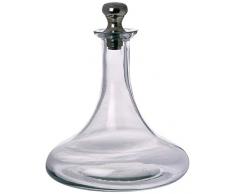 Better & Best 0552533 Carafe Ã dÃ©canter en Verre avec Bouchon, Forme Ronde Couleur Argent