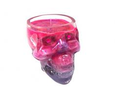 Essential Touch Candles Bougie en Cire de soja Parfum Fruit de la Passion Photophore en Forme de tÃªte de Mort-Blanche Neige