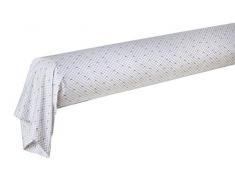 Blanc des Vosges FOF26-0153 Taie de traversin Trieste Acier 190 cm, 100% coton, 90 x 190 cm