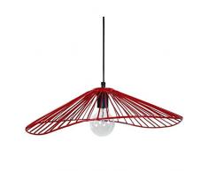Tosel 16656 Suspension 1 LumiÃ¨re, Acier, E27, 40 W, Pourpre, 50 x 80 cm