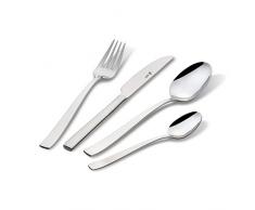 Paul Wirths Ménagère 24 pièces Set, pour 6 Personnes, en Acier Inoxydable 18/10, Poli, Pure 90, w10090510, Acier Inoxydable, Silber, 24-teilig