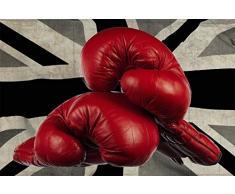 Scenolia Tableau Verre Acrylique déco & Design Gants DE Boxe 70 x 50 cm | Déco Murale Qualité HD