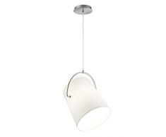 Trio Leuchten 306800107 Lampe suspendue Métal, Nickel Mat