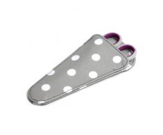 Hobbygift Valeur Ciseaux et étui, mélange de Coton, Gris Spot, 12,7 cm
