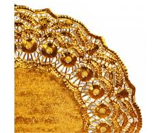 Garcia de Pou 100 unité Ronde napperons, 37 cm, Litos en métal, Doré, 37 x 30 x 30 cm