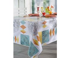 CALITEX SPIROIDAL Nappe Toile cirÃ©e ronde Multicolore 140 x 140 cm