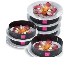 Kubb K025 3 Bandes de Superposition pour Assiettes DressÃ©es PolypropylÃ¨ne Noir 80 cm