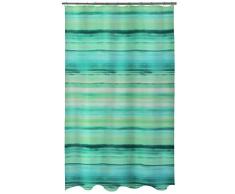Spirella Rideau de Douche Polyester Ocean Acqua 180x200, Aqua, 200x180 cm