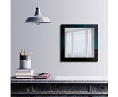 Bonamaison DÃ©coration Murale Impression sur Miroir EncadrÃ© sur Toile, Dimensions: 50 x 50 Cm - ConÃ§u et fabriquÃ© en Turquie