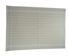 Comptoir du Linge Lot de 6 Torchons de Cuisine, 100% Coton Ãgyptien, Blanc, 50 x 70 cm