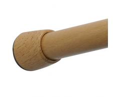 InterDesign 74270EU Formbu Barre de Traction de Rideau de Douche Petit Bambou Naturel 66 Ã 107 cm