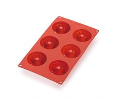 LÃ©kuÃ© 0621806R01M022 Moule Ã Mini Savarins 6 Cavites Silicone Platine