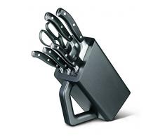 Victorinox Bloc De Cuisine Noir Porte Couteaux 7.7243.6 + 5 Forges Ciseaux