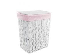 Dvier vwwk-22wrt C Panier Ã Linge, Panier, Blanc 48Â x 36Â x 62Â cm