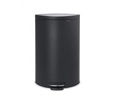 Brabantia - 119606 - Poubelle Ã pÃ©dale Flatback+, 40 litres, Mineral Infinite Grey
