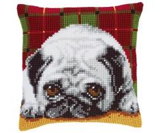 Kit coussin au point de croix Chien