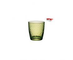 Bormioli Verre à eau ou à limonade ou photophore Palatina 250 ml Teintes de vert - Lot De 6