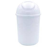 RIDDER 2011601 Poubelle, Polypropylène, WeiÃ, env. à 19 x 31 cm