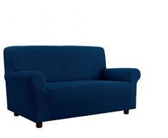 Più Bello biélastique housse de canapé Bleu foncé, 1 place