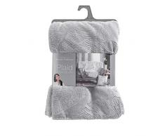 douceur dintÃ©rieur plaid 125x150cm metallise veggy gris/argent