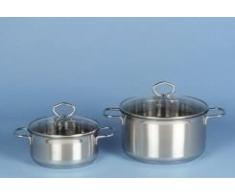 KRÃGER 100020 MA Sauteuse âManhattanâ 20 cm, Acier Inoxydable, Argent