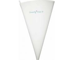 Kitchen Craft KCSILICE13 Poche à Douille Sweetly Does It en Silicone, Blanc, 9 x 12 x 16 cm