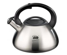 Elo 53928 Bombee Bouilloire à sifflet Acier Inoxydable Argent/Noir 22 x 20 x 25 cm 2 L