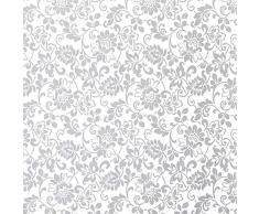 Fablon Fine Decor Rouleau de Plastique Autocollant ArgentÃ© 45 cm x 2 m