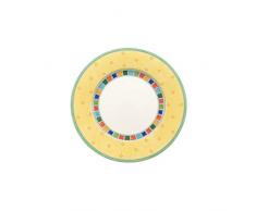 Villeroy & Boch Twist Alea Limone Assiette Ã pain, 17 cm, Porcelaine Premium, Blanc/Jaune