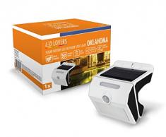 LED LOVERS Lampe solaire Ã dÃ©tection de mouvements, LumiÃ¨re Solaire ExtÃ©rieure Facile Ã installer, Applique murale sans fil Ã LED avec panneau solaire et dÃ©tecteur de mouvement.