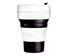 STOJO Tasse Pliable, Silicone, Noir, 5 x 9 x 9 cm