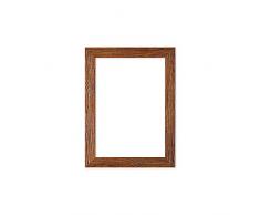 Cadre Photo Plat Effet Bois Bois - avec Panneau arrière en MDF - Prêt à accrocher ou à Poser - avec Un Cadre en plexiglas incassable en styrène Haute clarté - 35,6 x 35,6 cm