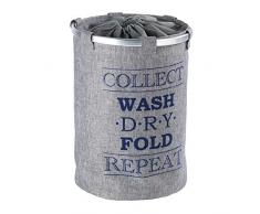 Wenko 62088100 Ringo Panier Ã Linge Plastique Gris 28 x 28 x 13 cm