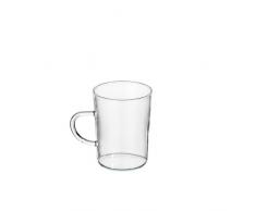 Bohemia Cristal 093/006/023 Verre à thé conique avec anse 0,2 L Lot de 6