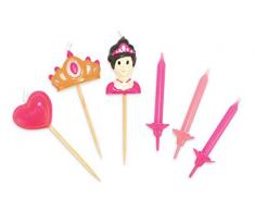 ScrapCooking 0355 Set DE 12 Bougies/Princesse Set de 3 Bougies Paraffine Multicolore 22 x 10 x 2 cm