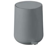 ZONE DENMARK Nova Poubelle Ronde en Plastique - 5Â litres - Gris