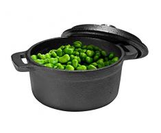 Zodiac Mini Casserole en Fonte Ronde Noir
