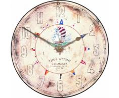 Roger Lascelles Horloge Murale Motif voilier